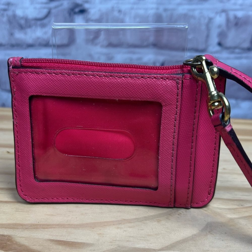 Coach Pink Wristlet ID/Card Holder - Picture 2 of 5